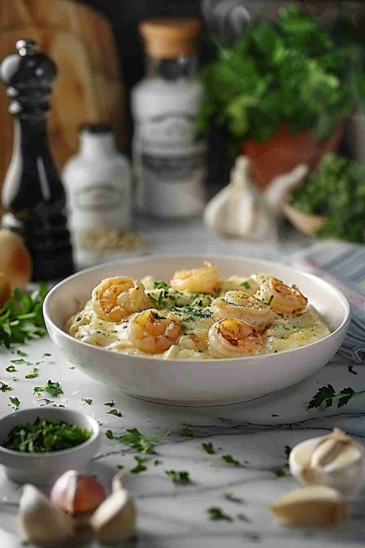 Creamy Garlic Shrimp Alfredo