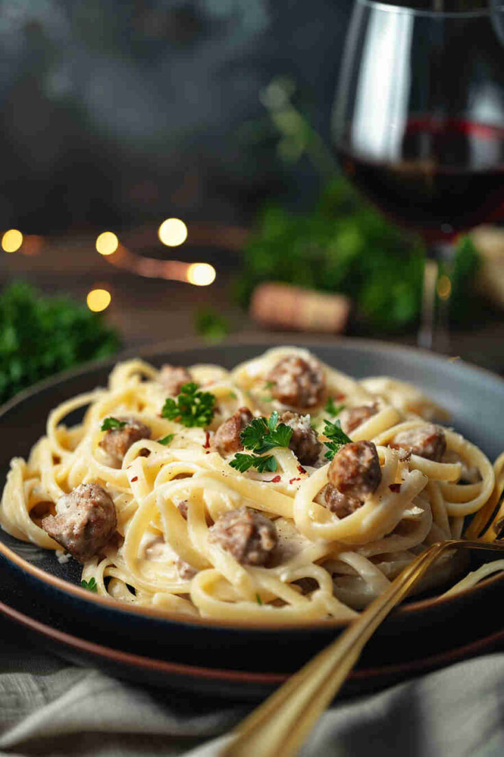 Creamy Tuscan Sausage Pasta