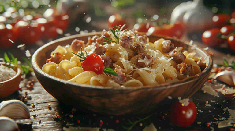 Creamy Tuscan Sausage Pasta