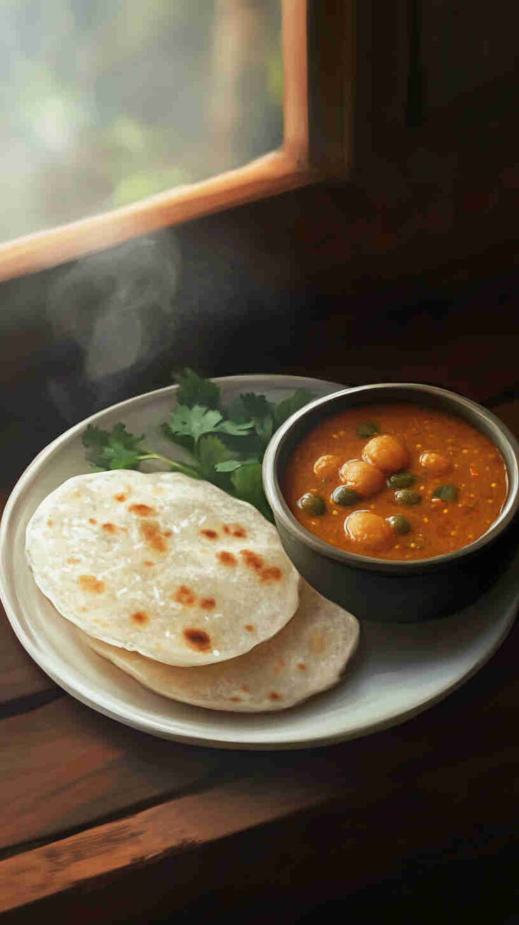 Crispy Appam with Masala Vegetable Filling