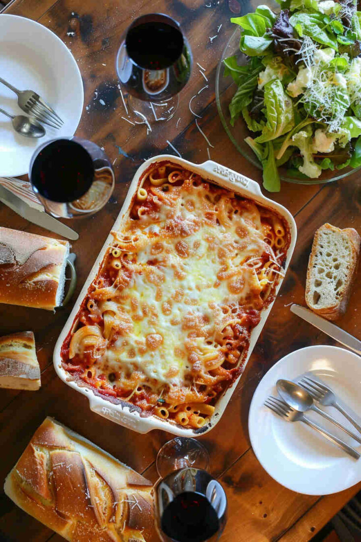 Easy One-Pan Baked Spaghetti