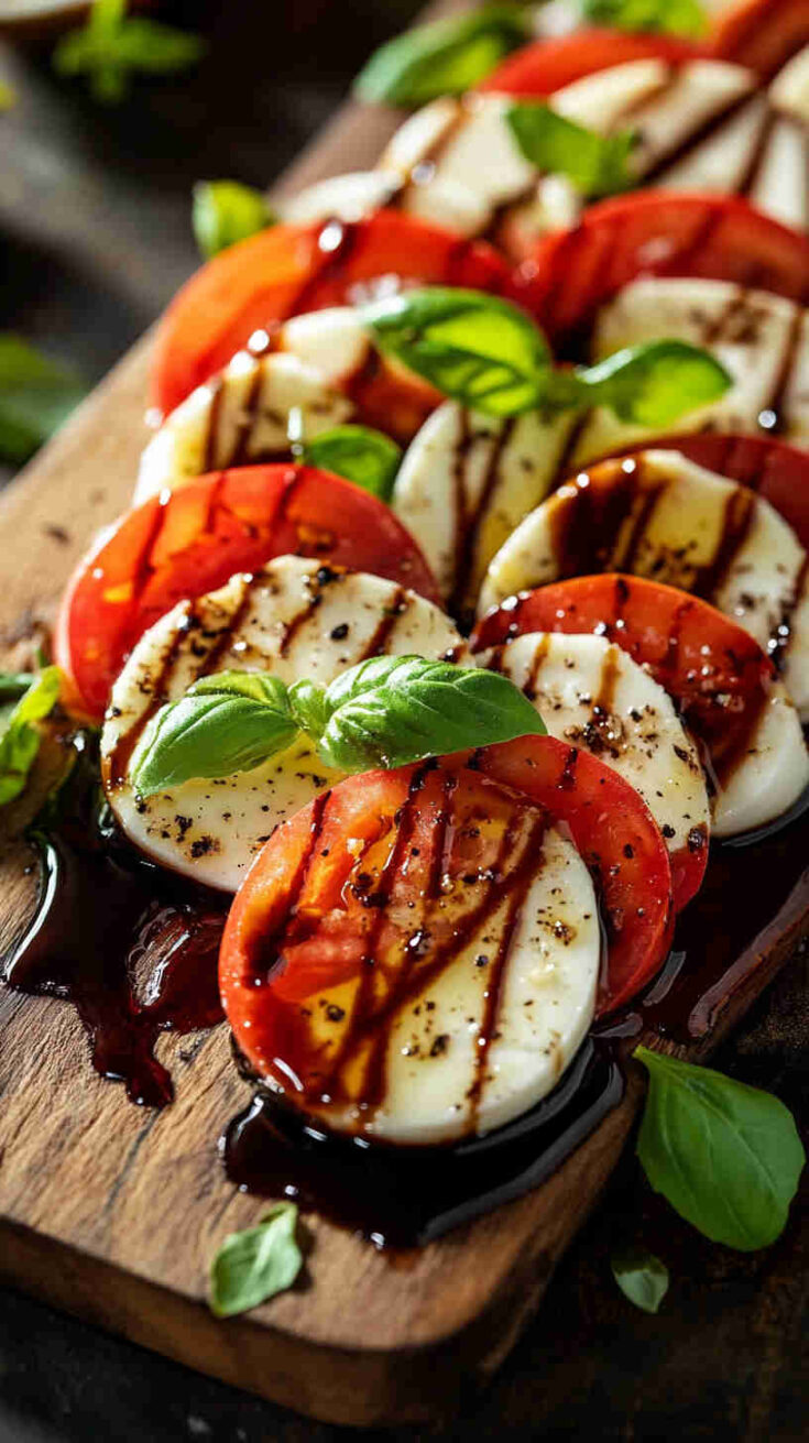Italian Caprese Salad with Balsamic Glaze Recipe