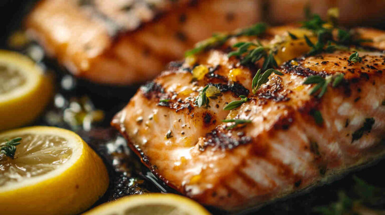 Italian Grilled Salmon with Lemon and Herbs Recipe