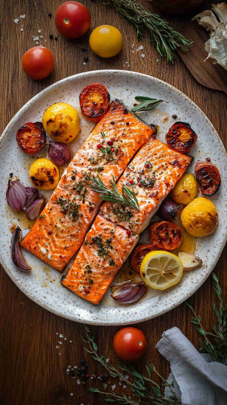 Italian Grilled Salmon with Lemon and Herbs Recipe