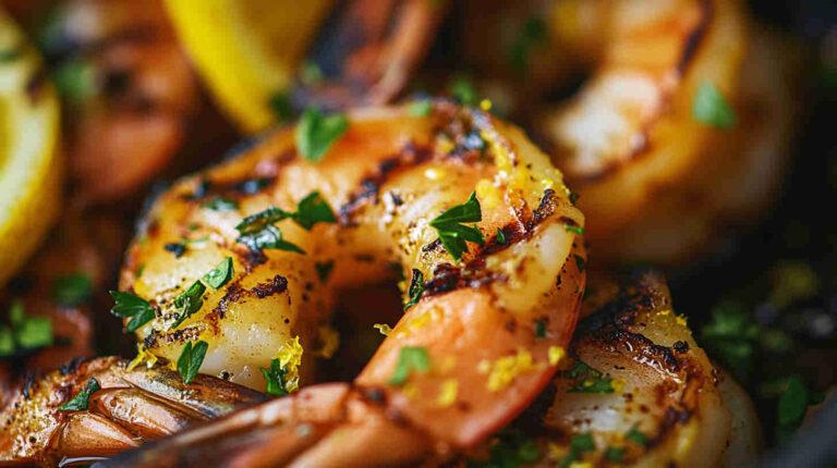 Italian Grilled Shrimp with Lemon and Herbs Recipe