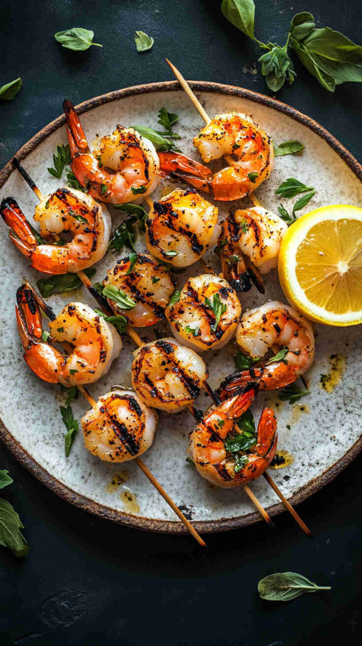 Italian Grilled Shrimp with Lemon and Herbs Recipe