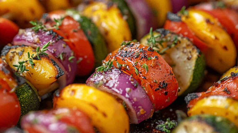 Italian Herb-Marinated Vegetable Skewers Recipe