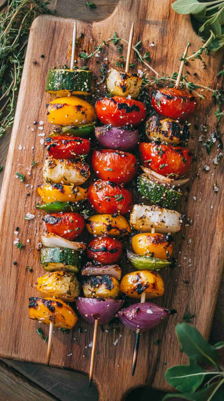 Italian Herb-Marinated Vegetable Skewers Recipe