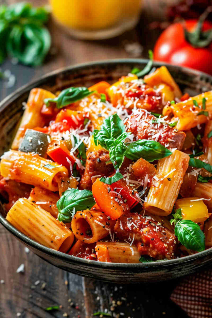 Sausage and Pepper Rigatoni