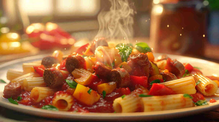 Sausage and Pepper Rigatoni