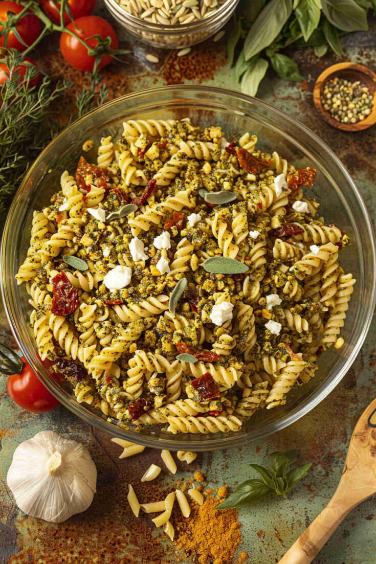 Sun-Dried Tomato Pesto Fusilli