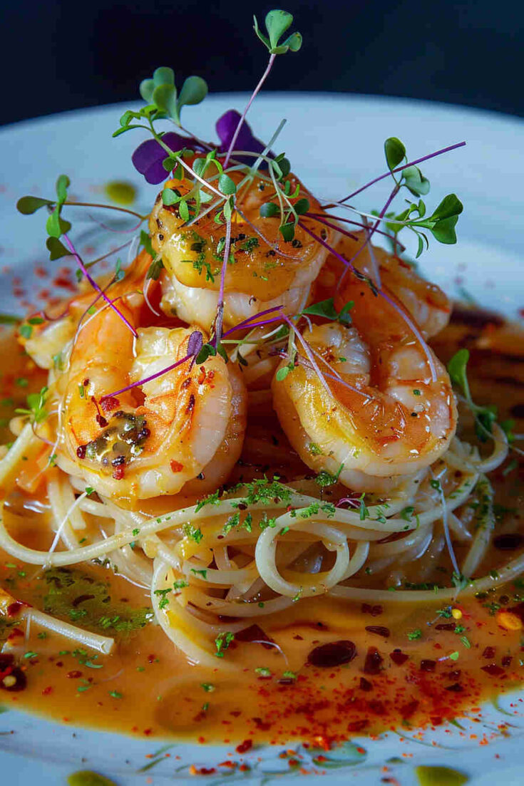 Zesty Lemon Garlic Shrimp Pasta
