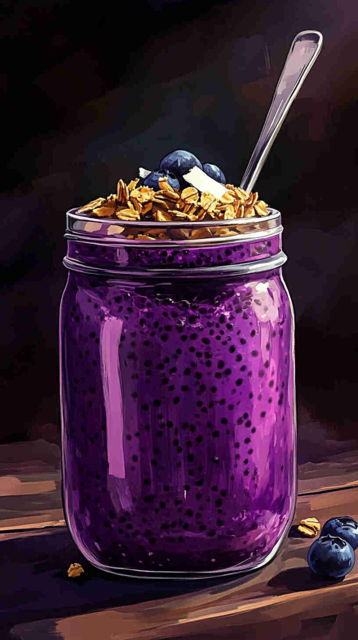 5-Min Antioxidant Blueberry Chia Pudding Recipe