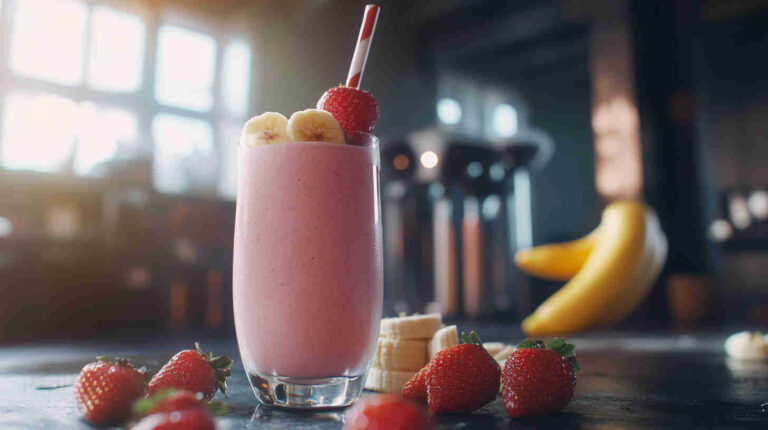 Strawberry Banana Smoothie – Fuel Your Muscles