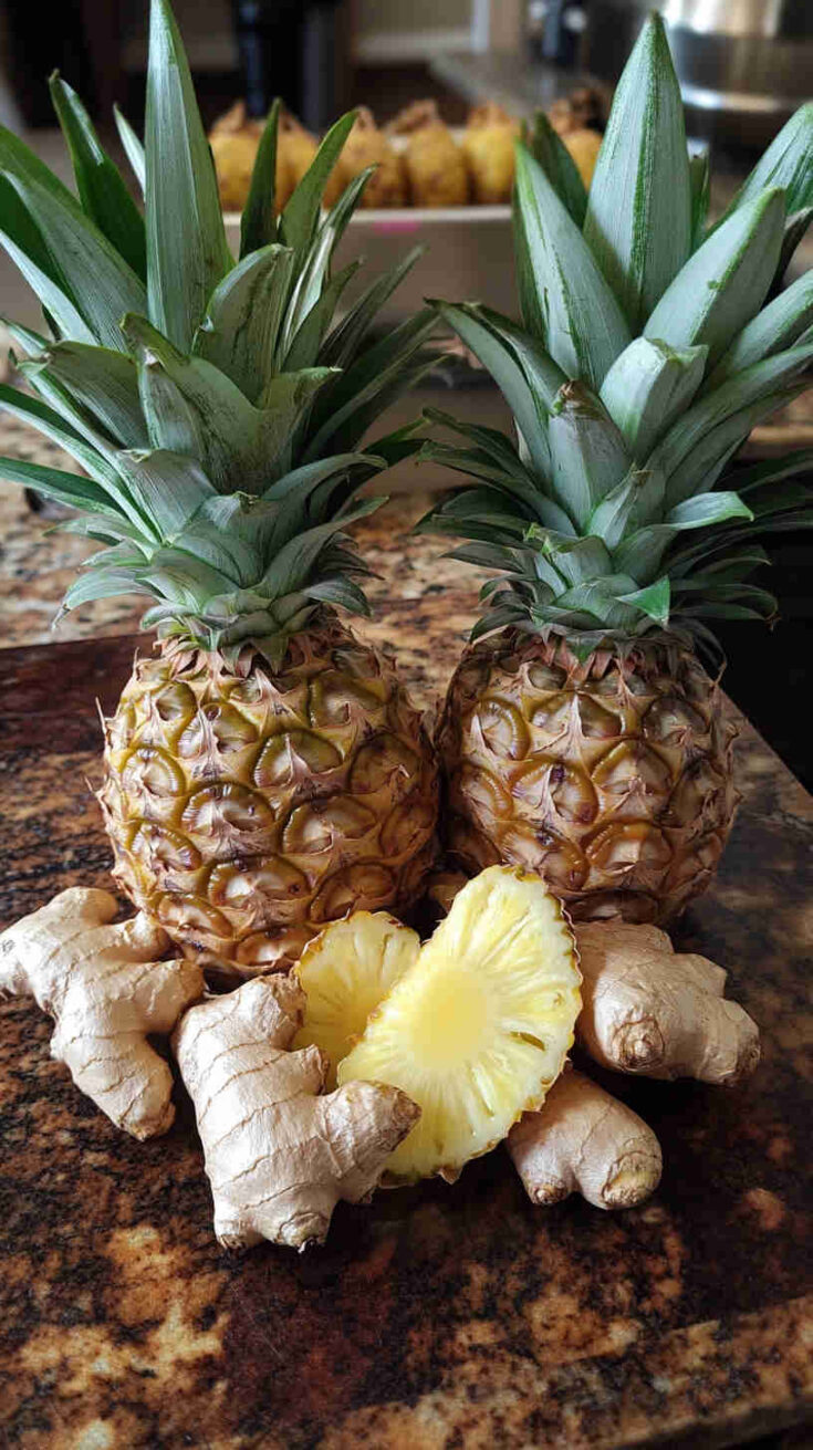 Pineapple Ginger Digestive Booster for Better Gut Health